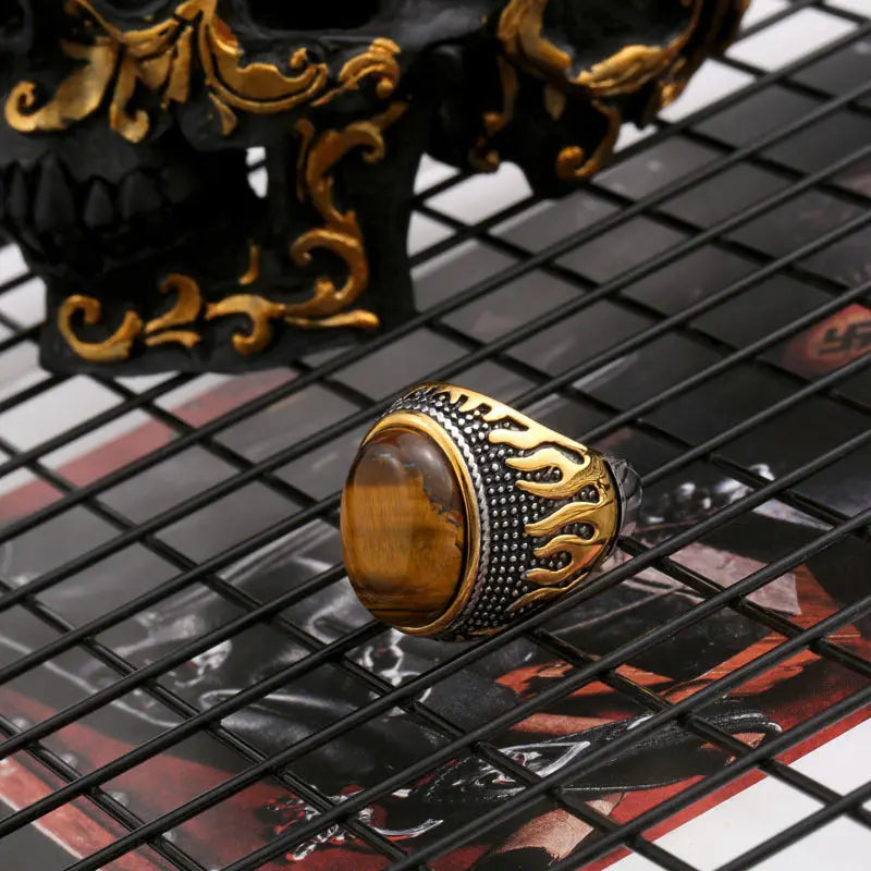Tiger Eye Ring for Men Tiger-Universe