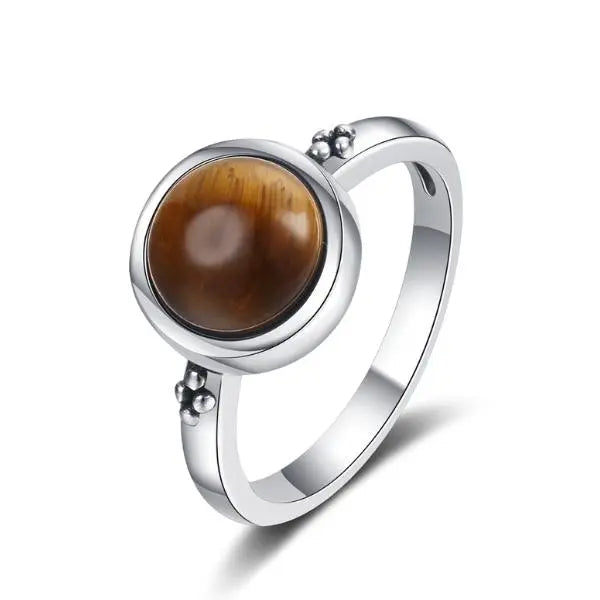 Tiger Eye Silver Ring Tiger-Universe