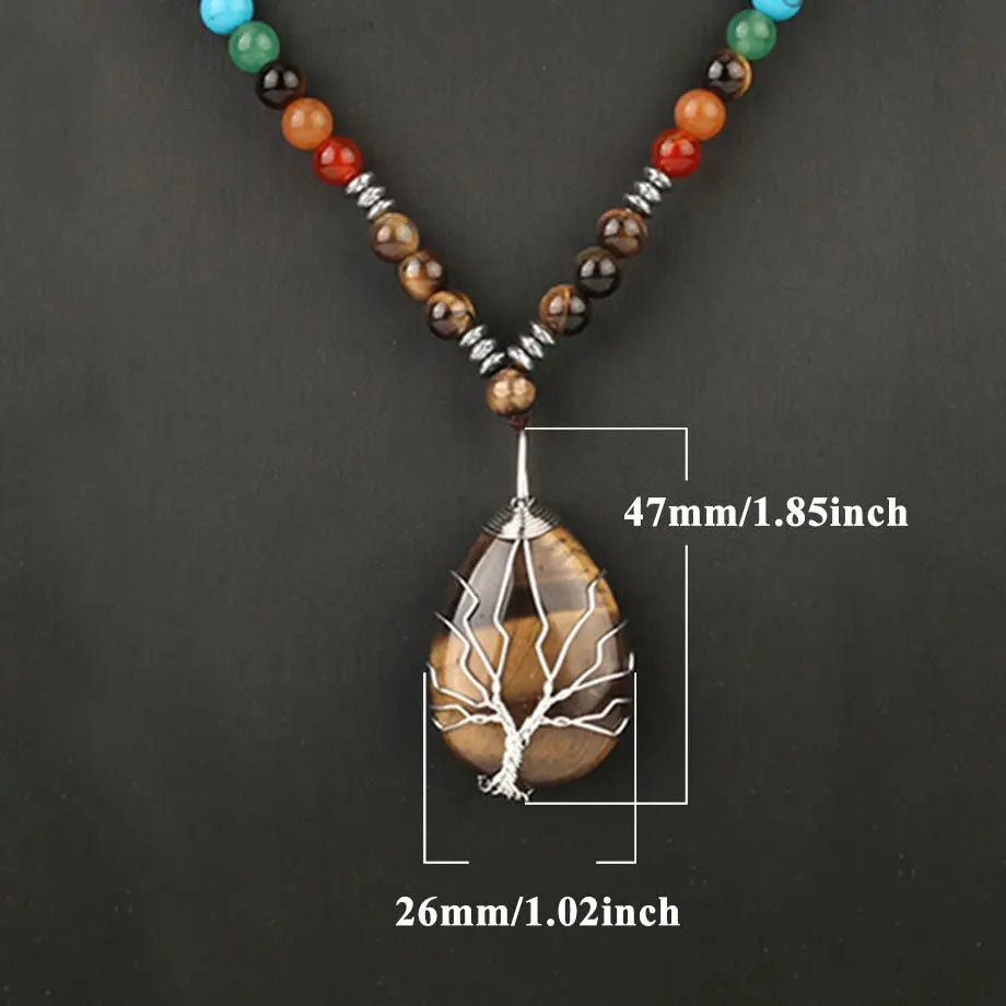 Jovivi Bundle - 2 Items Tiger Eye Crystal Necklace + Tiger Eye Fox Amulet  Healing Crystal Necklace for Men Women | Amazon.com