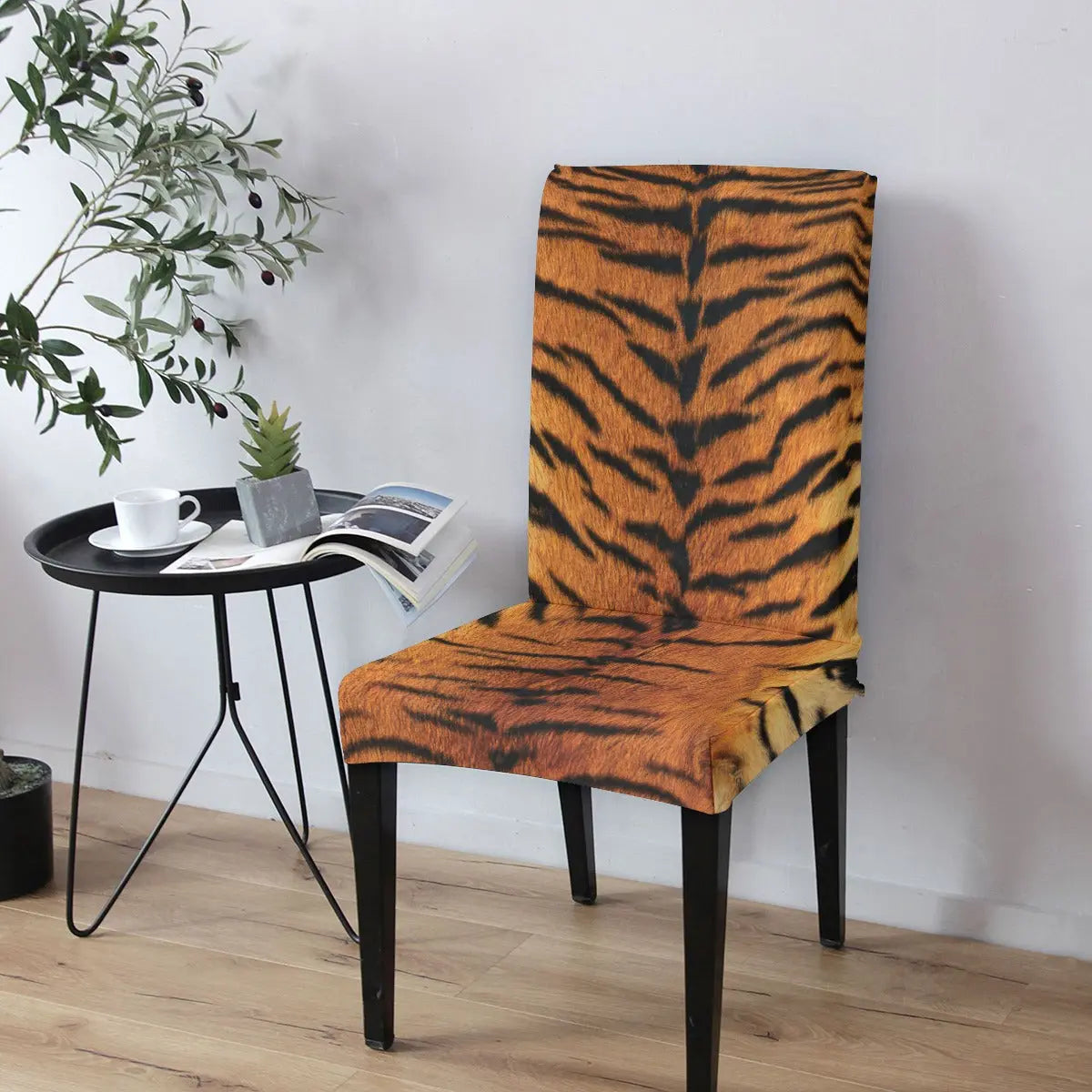 Tiger Print Chair Cover Tiger-Universe