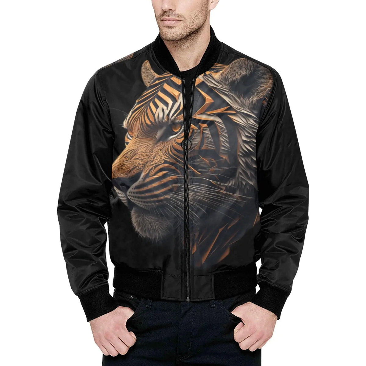 Tiger Print Jacket Mens Tiger-Universe