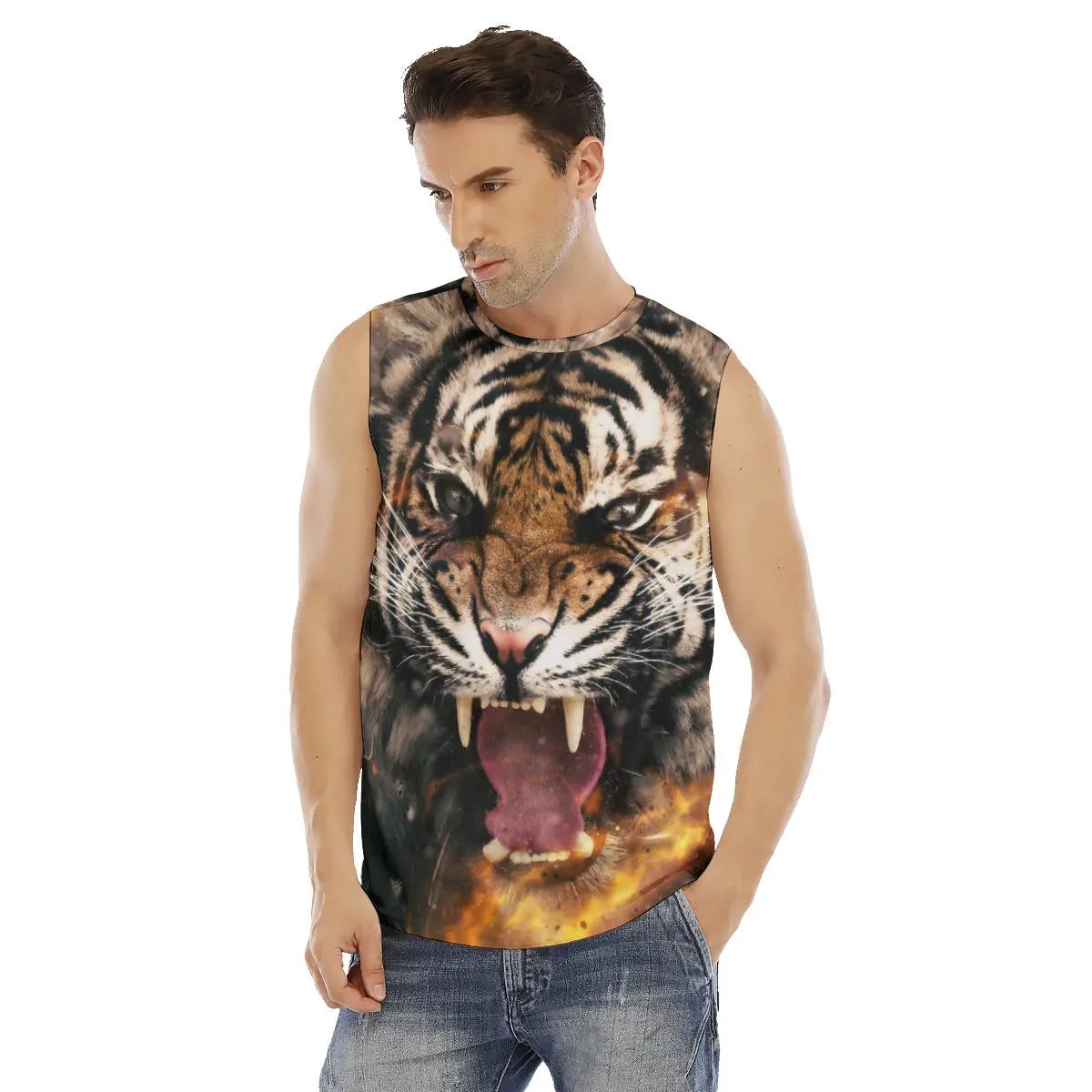 Tiger Print Tank Top Tiger-Universe
