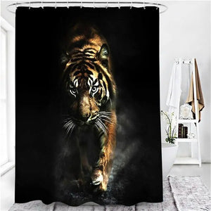 Tiger Shower Curtain Set Tiger-Universe