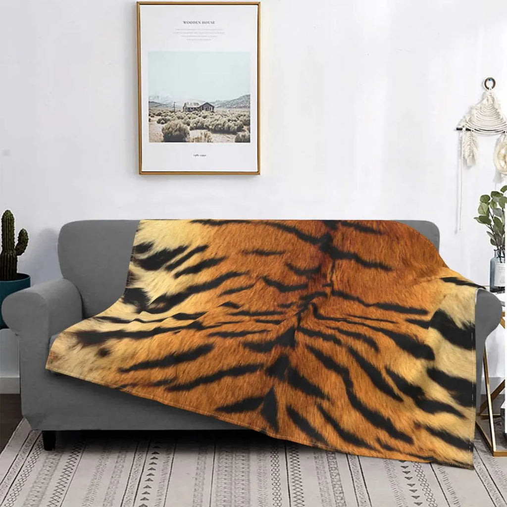 Tiger Stripe Pattern Blankets