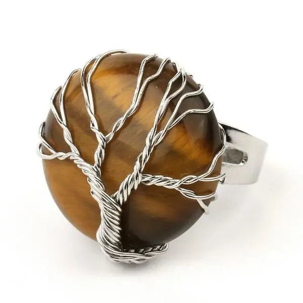 Tree of Life Ring Tiger Eye Tiger-Universe