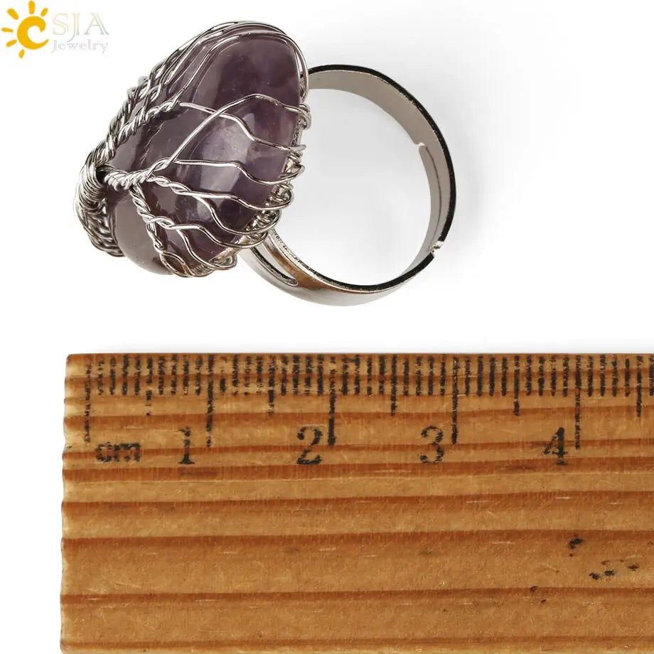 Tree of Life Ring Tiger Eye Tiger-Universe