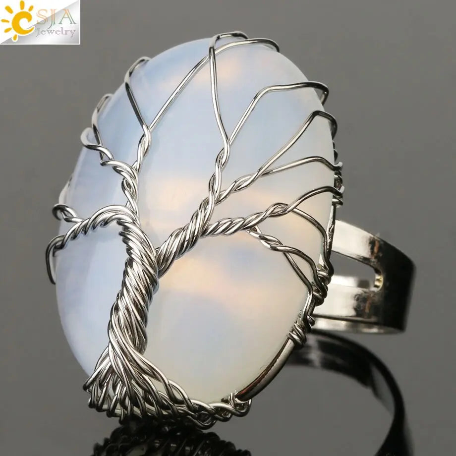 Tree of Life Ring Tiger Eye Tiger-Universe