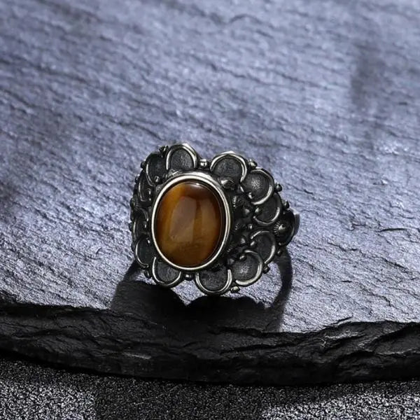 Vintage Tiger Eye Ring Tiger-Universe