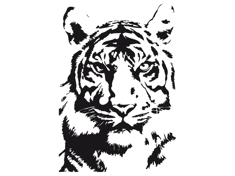 WHITE PRIDE TIGER STICKER Tiger-Universe