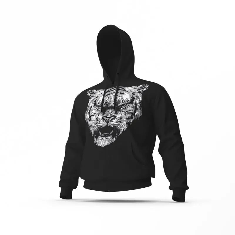 WHITE TIGER FACE HOODIE Tiger-Universe