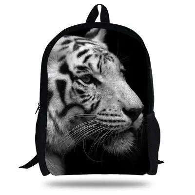 WHITE TIGER HEAD BACKPACK ATTENTIVE Tiger-Universe