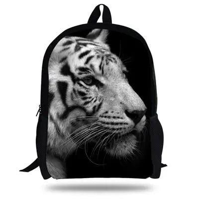 White tiger shop head backpack