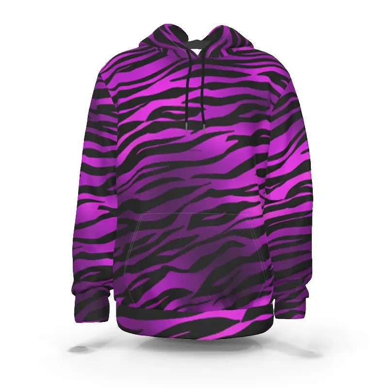 WHITE & PURPLE TIGER STRIPE HOODIE Tiger-Universe