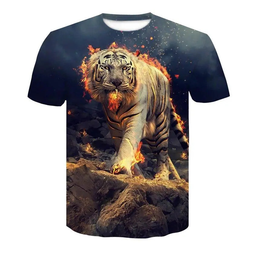 WILD TIGER OF FIRE T-SHIRT Tiger-Universe