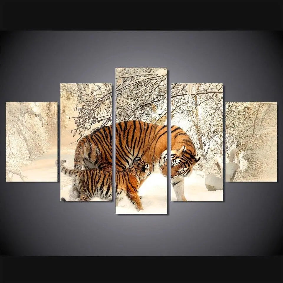 WINTER LOVE TIGER PAINTING Tiger-Universe