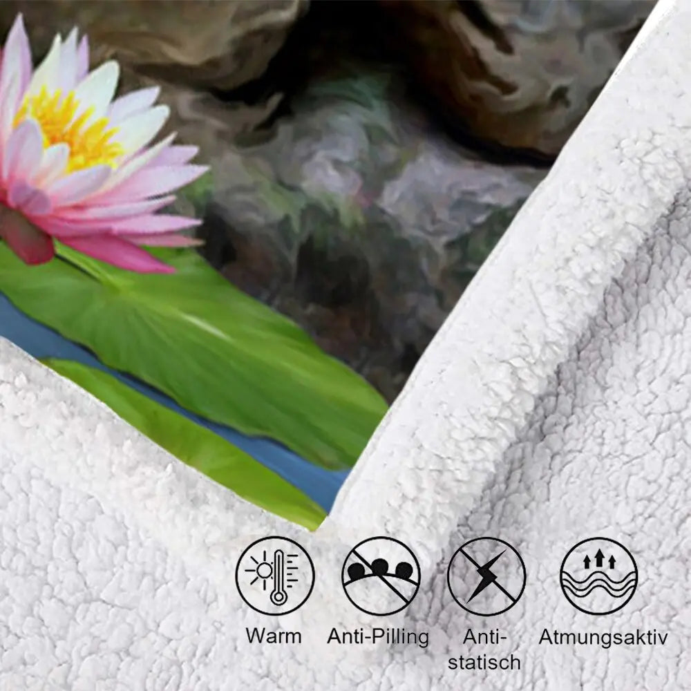 White Tiger Fleece Throw Blanket Tiger-Universe