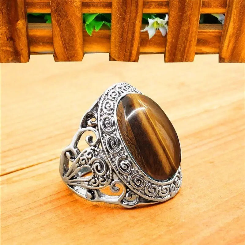 Women Tiger Eye Ring Tiger-Universe