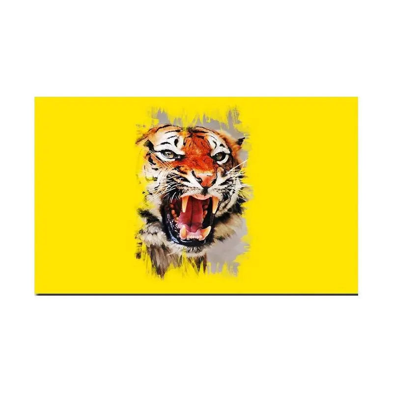 YELLOW TIGER SPRAY ART PAINTING Tiger-Universe