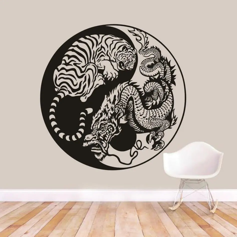 YIN AND YANG STICKER Tiger-Universe