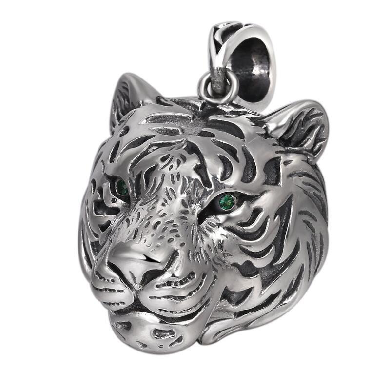 SILVER TIGER HEAD NECKLACE Tiger-Universe
